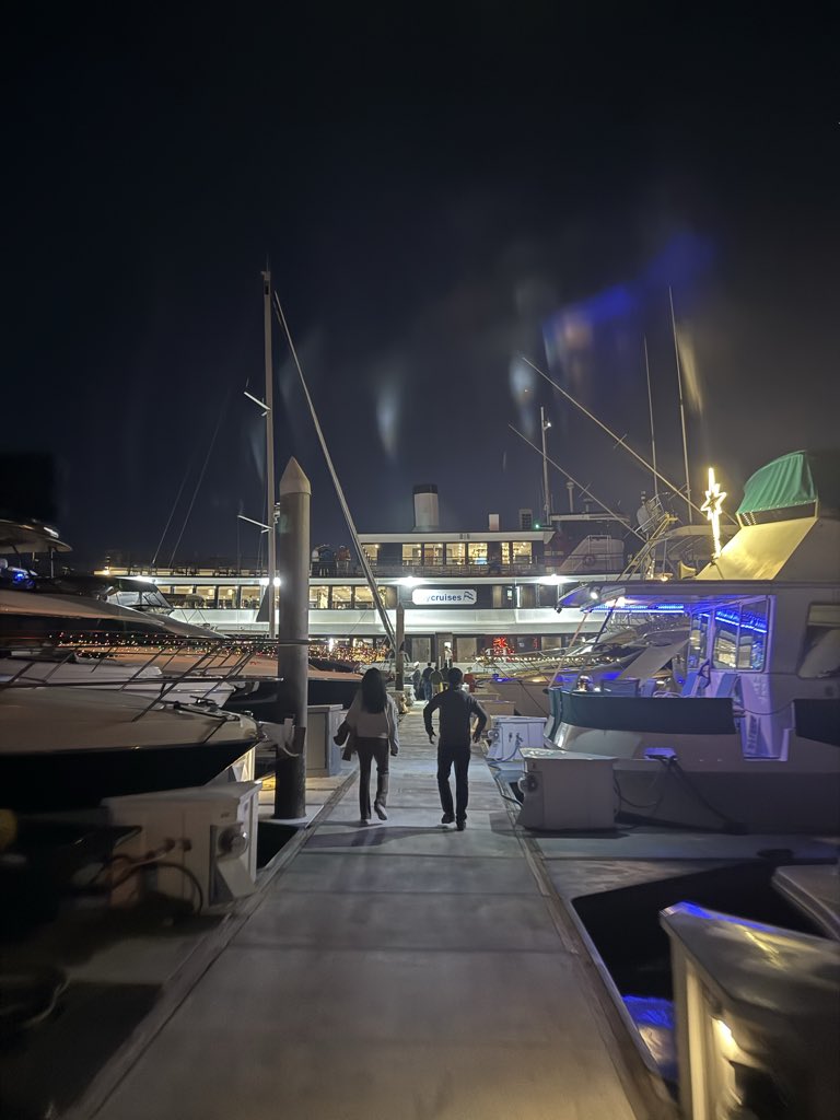 Guests arriving at the marina